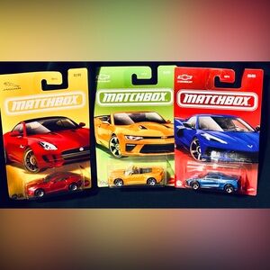 Matchbox Sports Car Series - Jaguar, Camaro & Corvette